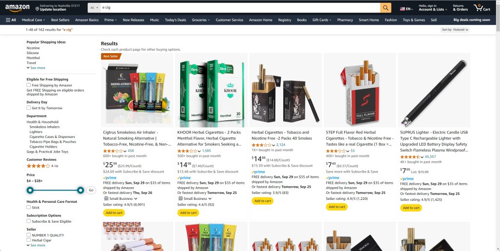 Where to Buy High-Quality Disposable E-Cigarettes at Low Prices 2 Amazon to Disposable E-Cigarettes